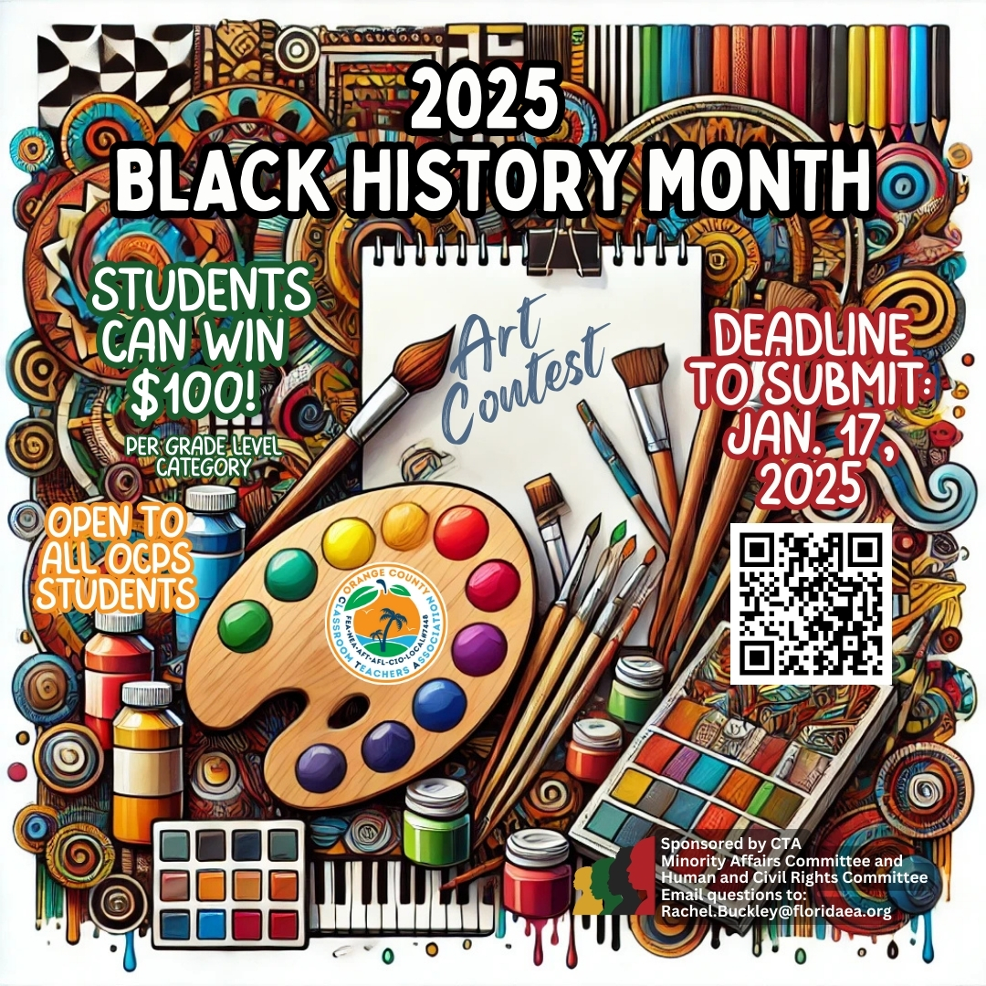 2025 Black History Art Contest Orange County Classroom Teachers